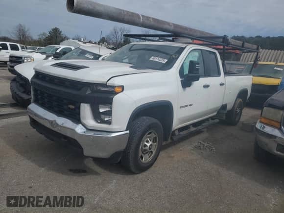 2022 Chevrolet Silverado 2500HD Work Truck with VIN 1GC5WLE75NF267621, listed as a Copart auction lot 86114324 with 96,388 mi miles and Salvage title. Bid and sale history available at DreamBid. Image 1.