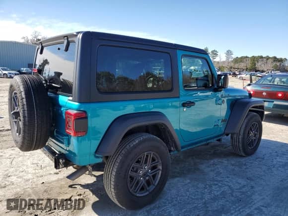 2024 Jeep Wrangler Willys с VIN 1C4PJXAGXRW193414, выставлен на аукционе Copart как лот 45381975 с пробегом 9 683 миль миль и Списание • Salvage title. История ставок и продаж доступна на DreamBid. Изображение 3.