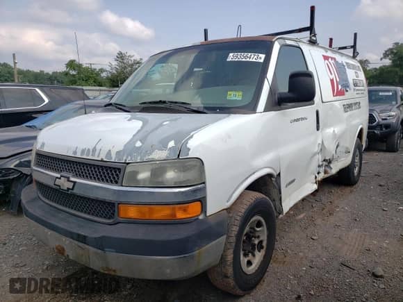 2004 Chevrolet Express Cargo с VIN 1GCGG25V341159668, выставлен на аукционе Copart как лот 65355864 с пробегом Не указан миль и Списание • Salvage title. История ставок и продаж доступна на DreamBid. Изображение 1.