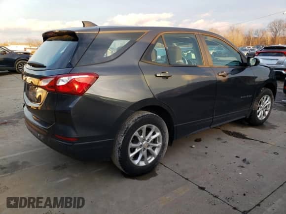 2021 Chevrolet Equinox LS z VIN 2GNAXFEV1M6132230, wystawiony jako Copart lot #85687644 z przebiegiem 116 545 mil mil oraz Szkoda całkowita • Salvage title. Historia ofert i sprzedaży dostępna na DreamBid. Obrazek 3.