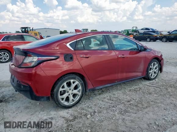 2018 Chevrolet Volt Premier with VIN 1G1RB6S50JU125550, listed as a Copart auction lot 69734755 with 128,294 mi miles and Salvage title. Bid and sale history available at DreamBid. Image 3.