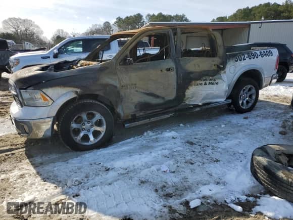 2017 Ram 1500 Laramie with VIN 1C6RR7NT2HS595367, listed as a Copart auction lot 69458795 with Not provided miles and Non repairable. Bid and sale history available at DreamBid. Image 1.