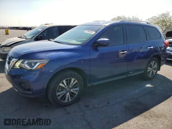 2017 Nissan Pathfinder SV with VIN 5N1DR2MM0HC660416, listed as a Copart auction lot 67868925 with 87,362 mi miles and Salvage title. Bid and sale history available at DreamBid. Image 1.