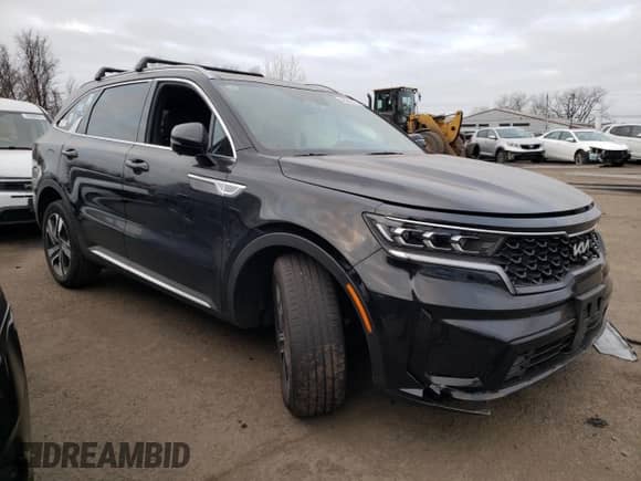 2023 Kia Sorento SX Prestige with VIN KNDRMDLH5P5135735, listed as a Copart auction lot 48866175 with 30,574 mi miles and Salvage title. Bid and sale history available at DreamBid. Image 4.