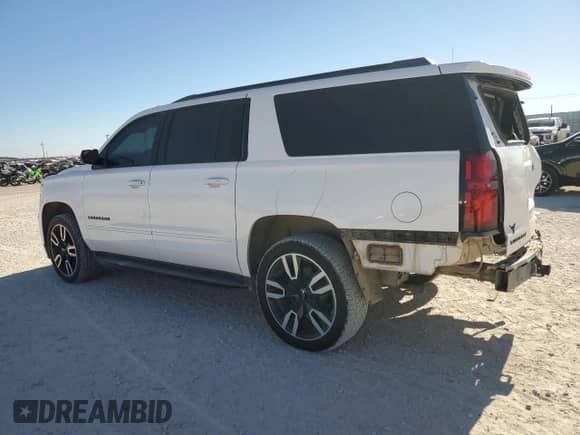 2019 Chevrolet Suburban Premier с VIN 1GNSKJKJ1KR166497, выставлен на аукционе Copart как лот 87331014 с пробегом 162 269 миль миль и Списание • Salvage title. История ставок и продаж доступна на DreamBid. Изображение 2.