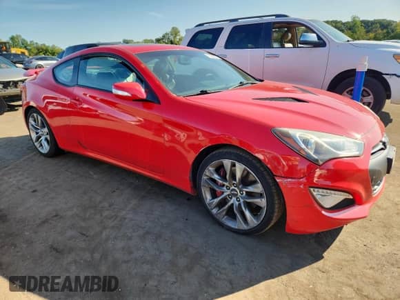 2013 Hyundai Genesis Coupe Grand Touring with VIN KMHHU6KJ4DU104906, listed as a Copart auction lot 71966275 with 131,627 mi miles and Salvage title. Bid and sale history available at DreamBid. Image 4.