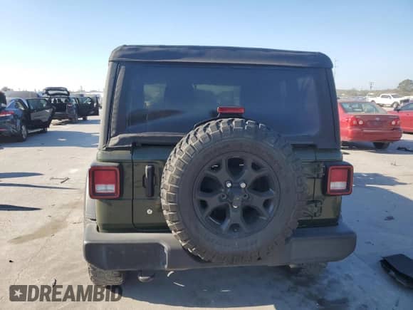 2022 Jeep Wrangler Willys with VIN 1C4GJXAN6NW177249, listed as a Copart auction lot 85960014 with 44,013 mi miles and Salvage title. Bid and sale history available at DreamBid. Image 6.