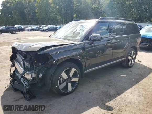 2025 Hyundai Santa Fe Limited with VIN 5NMP4DGL9SH091007, listed as a Copart auction lot 80502435 with 2,905 mi miles and Salvage title. Bid and sale history available at DreamBid. Image 1.