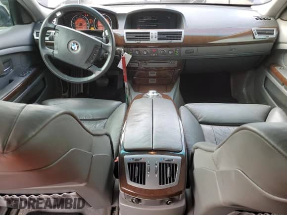 2003 BMW 7 Series 745Li with VIN WBAGN63403DR10940, listed as a Copart auction lot 54620465 with 184,535 mi miles and Salvage title. Bid and sale history available at DreamBid. Image 8.