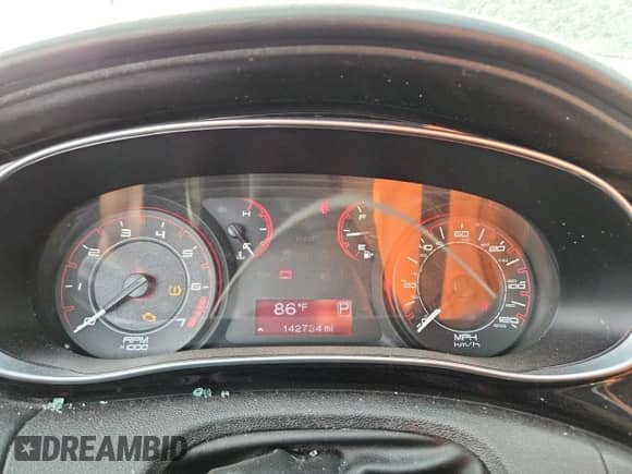 2013 Dodge Dart Rallye with VIN 1C3CDFBA5DD155902, listed as a Copart auction lot 86846285 with 142,734 mi miles and Salvage title. Bid and sale history available at DreamBid. Image 9.