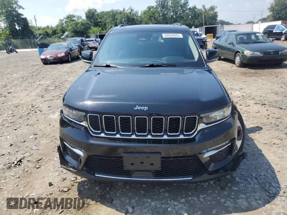 2023 Jeep Grand Cherokee with VIN 1C4RJYB66PC649332, listed as a Copart auction lot 64658955 with 34,504 mi miles and Salvage title. Bid and sale history available at DreamBid. Image 5.