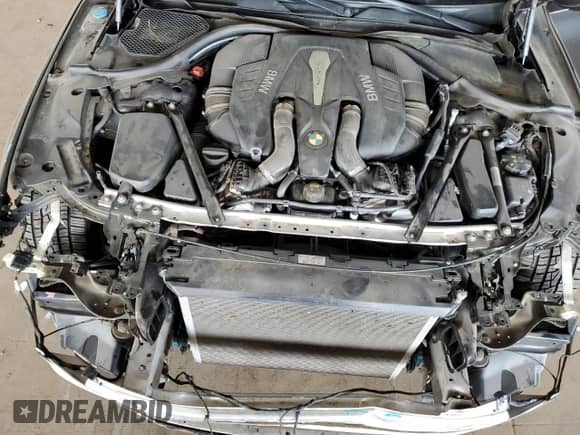 2017 BMW 7 Series 750i with VIN WBA7F0C51HGM21410, listed as a Copart auction lot 80801545 with 75,738 mi miles and Salvage title. Bid and sale history available at DreamBid. Image 11.
