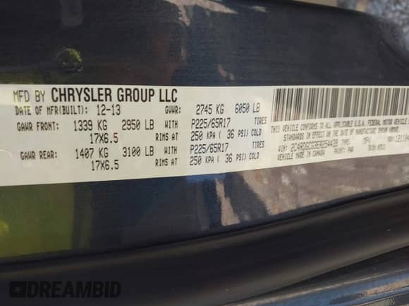 2014 Dodge Grand Caravan SXT 30th Anniversary with VIN 2C4RDGCG3ER254439, listed as a IAAI auction lot 43499828 with 168,529 mi miles and . Bid and sale history available at DreamBid. Image 9.