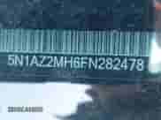 2015 Nissan Murano Platinum с VIN 5N1AZ2MH6FN282478, выставлен на аукционе IAAI как лот 42059666 с пробегом 84 028 миль миль и . История ставок и продаж доступна на DreamBid. Изображение 9.