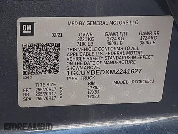 2021 Chevrolet Silverado 1500 LT с VIN 1GCUYDEDXMZ241627, выставлен на аукционе IAAI как лот 35271820 с пробегом 26 983 миль миль и . История ставок и продаж доступна на DreamBid. Изображение 9.