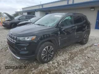 2023 Jeep Compass Limited with VIN 3C4NJDCNXPT506546, listed as a Copart auction lot 82047325 with 43,427 mi miles and Non repairable. Bid and sale history available at DreamBid. Image 1.