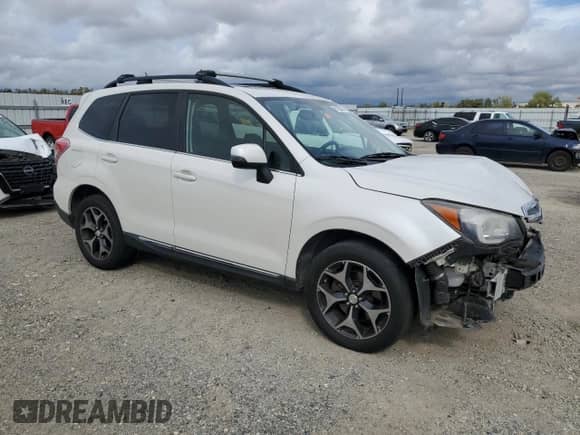 2015 Subaru Forester XT Touring with VIN JF2SJGWC0FH501112, listed as a Copart auction lot 81895465 with 125,089 mi miles and Salvage title. Bid and sale history available at DreamBid. Image 4.