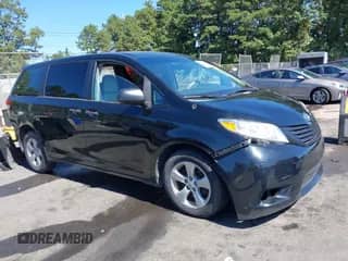 2013 Toyota Sienna L with VIN 5TDZK3DC5DS295686, listed as a IAAI auction lot 43249851 with 126,263 mi miles and . Bid and sale history available at DreamBid. Image 1.