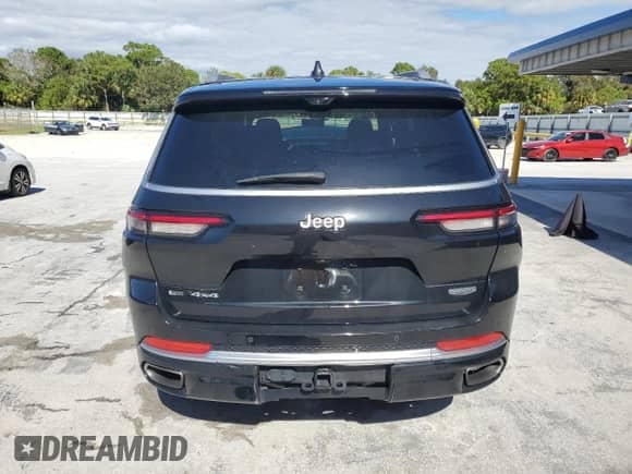 2021 Jeep Grand Cherokee Summit Reserve with VIN 1C4RJKEGXM8109031, listed as a Copart auction lot 81243414 with Not provided miles and Salvage title. Bid and sale history available at DreamBid. Image 6.
