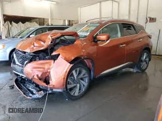 2020 Nissan Murano SL with VIN 5N1AZ2CJ1LN141401, listed as a Copart auction lot 67707375 with 93,998 mi miles and Salvage title. Bid and sale history available at DreamBid. Image 1.