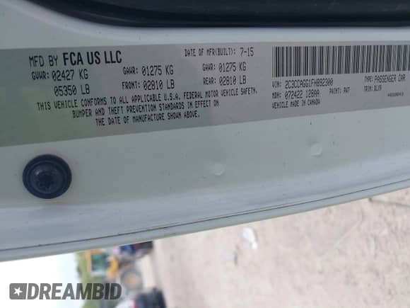 2015 Chrysler 300 S с VIN 2C3CCAGG1FH892300, выставлен на аукционе IAAI как лот 42277909 с пробегом 102 538 миль миль и . История ставок и продаж доступна на DreamBid. Изображение 9.