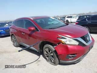 2015 Nissan Murano SL с VIN 5N1AZ2MG5FN265243, выставлен на аукционе IAAI как лот 41823398 с пробегом 181 954 миль миль и . История ставок и продаж доступна на DreamBid. Изображение 1.