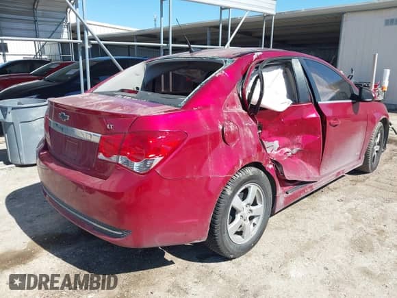 2014 Chevrolet Cruze 1LT with VIN 1G1PD5SB6E7138521, listed as a IAAI auction lot 41667870 with 105,093 mi miles and . Bid and sale history available at DreamBid. Image 4.