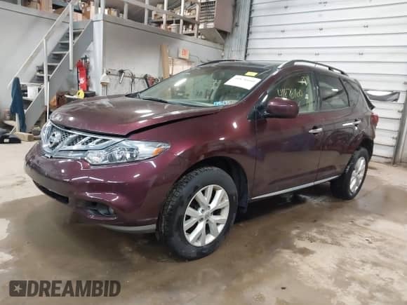 2014 Nissan Murano SL with VIN JN8AZ1MW4EW522041, listed as a IAAI auction lot 41878160 with 75,879 mi miles and . Bid and sale history available at DreamBid. Image 2.