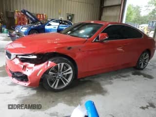 2019 BMW 4 Series 440i xDrive with VIN WBA4W9C50KAF94601, listed as a Copart auction lot 57701775 with 35,409 mi miles and Salvage title. Bid and sale history available at DreamBid. Image 1.