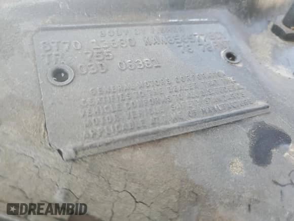 1970 Chevrolet El Camino с VIN 136800K183196, выставлен на аукционе Copart как лот 84941765 с пробегом 12 888 миль миль и Списание • Salvage title. История ставок и продаж доступна на DreamBid. Изображение 12.