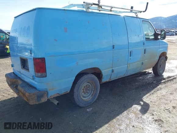 2007 Ford Econoline Cargo Commercial with VIN 1FTNE14W07DB41164, listed as a IAAI auction lot 41566579 with 206,127 mi miles and . Bid and sale history available at DreamBid. Image 4.