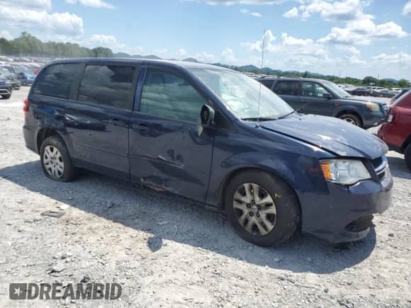 2016 Dodge Grand Caravan SE with VIN 2C4RDGBG3GR101774, listed as a Copart auction lot 66328095 with Not provided miles and Salvage title. Bid and sale history available at DreamBid. Image 4.