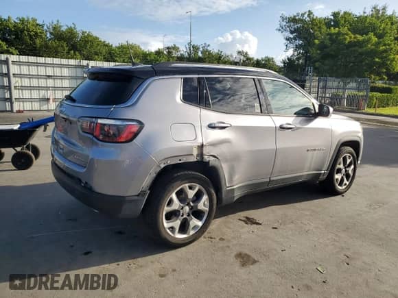 2020 Jeep Compass Limited z VIN 3C4NJDCB5LT137966, wystawiony jako Copart lot #84068285 z przebiegiem 58 183 mil mil oraz Szkoda całkowita • Salvage title. Historia ofert i sprzedaży dostępna na DreamBid. Obrazek 3.