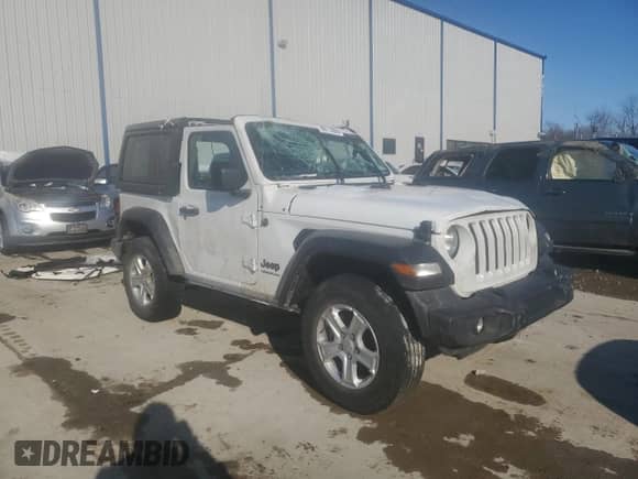 2022 Jeep Wrangler Sport с VIN 1C4HJXAGXNW200621, выставлен на аукционе Copart как лот 88113035 с пробегом 47 780 миль миль и Списание • Salvage title. История ставок и продаж доступна на DreamBid. Изображение 4.