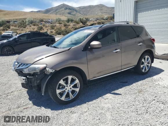 2014 Nissan Murano LE with VIN JN8AZ1MU0EW417088, listed as a Copart auction lot 65474735 with 48,521 mi miles and Salvage title. Bid and sale history available at DreamBid. Image 1.