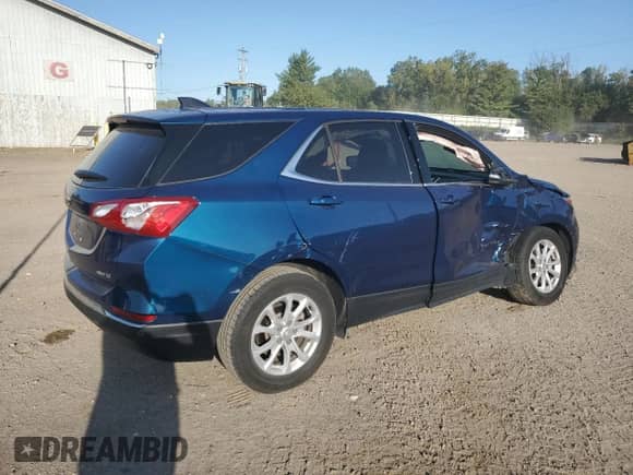 2019 Chevrolet Equinox LT with VIN 3GNAXUEVXKL153476, listed as a Copart auction lot 71776615 with 81,309 mi miles and Salvage title. Bid and sale history available at DreamBid. Image 3.