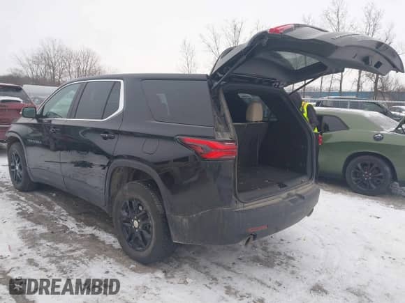 2023 Chevrolet Traverse LS with VIN 1GNEVFKW9PJ153242, listed as a IAAI auction lot 41287046 with 25,088 mi miles and . Bid and sale history available at DreamBid. Image 3.