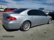2007 BMW 7 Series 750Li with VIN WBAHN83557DT67616, listed as a Copart auction lot 67947035 with 134,718 mi miles and Salvage title. Bid and sale history available at DreamBid. Image 3.