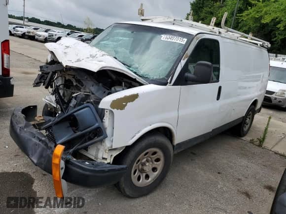 2012 Chevrolet Express Cargo с VIN 1GCSGAFX3C1124681, выставлен на аукционе Copart как лот 63497015 с пробегом 186 235 миль миль и На запчасти • Non repairable. История ставок и продаж доступна на DreamBid. Изображение 1.