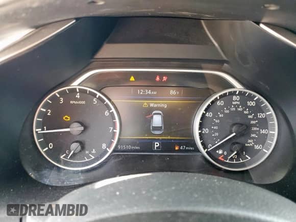 2016 Nissan Murano Platinum with VIN 5N1AZ2MH7GN102166, listed as a Copart auction lot 82061675 with 91,510 mi miles and Clean title. Bid and sale history available at DreamBid. Image 9.