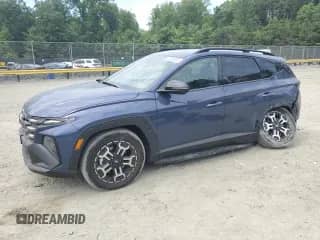 2025 Hyundai Tucson SEL with VIN 5NMJFCDE1SH509673, listed as a Copart auction lot 60285895 with 5,944 mi miles and Salvage title. Bid and sale history available at DreamBid. Image 1.