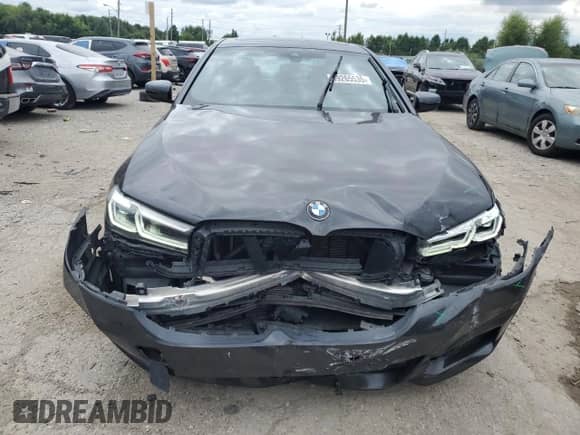 2021 BMW 5 Series 540i xDrive with VIN WBA73BJ05MWW99867, listed as a Copart auction lot 69265535 with 56,512 mi miles and Salvage title. Bid and sale history available at DreamBid. Image 5.