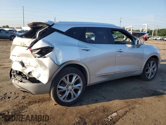 2020 Chevrolet Blazer Premier with VIN 3GNKBLRS8LS631530, listed as a Copart auction lot 63609485 with 69,662 mi miles and Clean title. Bid and sale history available at DreamBid. Image 3.