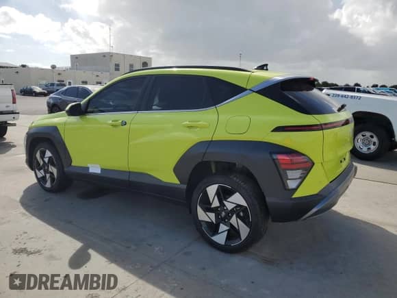 2024 Hyundai Kona Limited с VIN KM8HE3A32RU095922, выставлен на аукционе Copart как лот 76973524 с пробегом Не указан миль и На запчасти • Non repairable. История ставок и продаж доступна на DreamBid. Изображение 2.