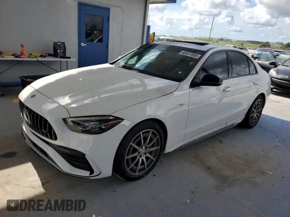2023 Mercedes-Benz C 43 AMG with VIN W1KAF8HB7PR098740, listed as a Copart auction lot 68827055 with 9,379 mi miles and Clean title. Bid and sale history available at DreamBid. Image 1.