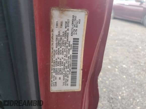 2002 Toyota Tacoma z VIN 5TEWM72N82Z119904, wystawiony jako Copart lot #67544245 z przebiegiem 257 827 mil mil oraz Czysty tytuł • Clean title. Historia ofert i sprzedaży dostępna na DreamBid. Obrazek 12.