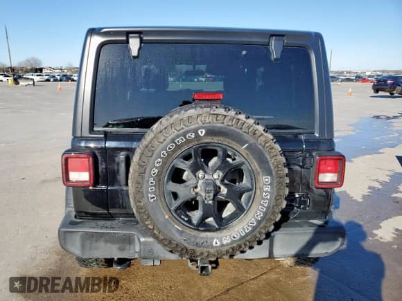 2022 Jeep Wrangler Willys with VIN 1C4GJXAN7NW175655, listed as a Copart auction lot 44186035 with Not provided miles and Salvage title. Bid and sale history available at DreamBid. Image 6.
