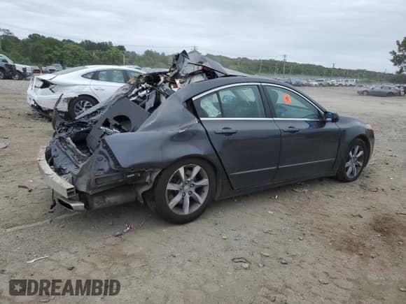 2012 Acura TL Auto with VIN 19UUA8F27CA002625, listed as a Copart auction lot 69199695 with 208,257 mi miles and Salvage title. Bid and sale history available at DreamBid. Image 3.