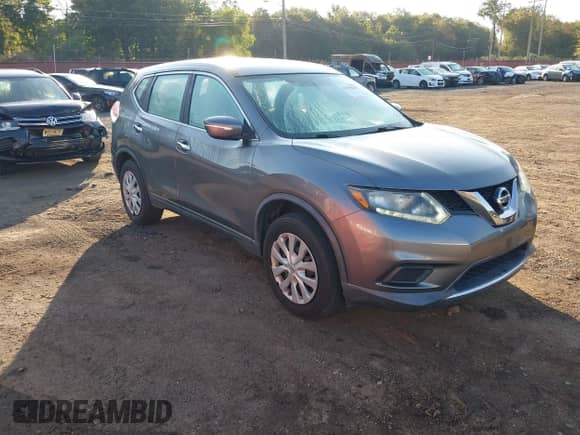 2015 Nissan Rogue SV with VIN KNMAT2MV5FP525164, listed as a IAAI auction lot 43198445 with 151,846 mi miles and . Bid and sale history available at DreamBid. Image 1.