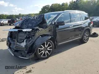 2021 Honda Pilot Elite with VIN 5FNYF6H0XMB002161, listed as a Copart auction lot 81557255 with Not provided miles and Salvage title. Bid and sale history available at DreamBid. Image 1.